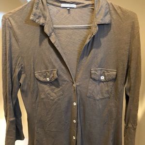 James Perse side panel button up size 4